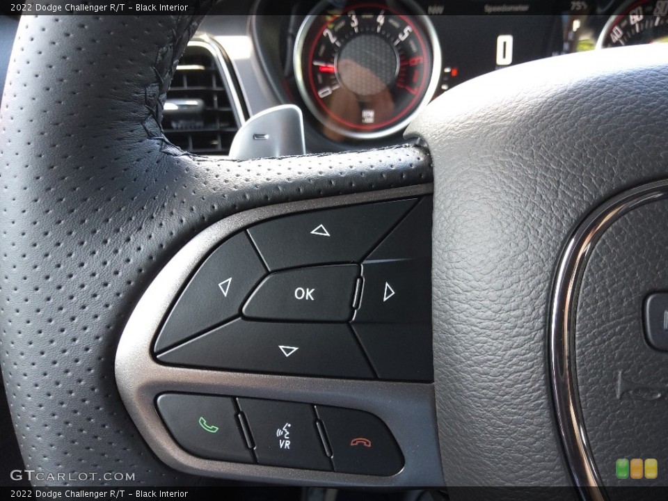 Black Interior Steering Wheel for the 2022 Dodge Challenger R/T #144332449