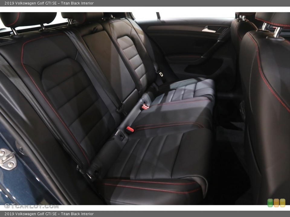 Titan Black Interior Rear Seat for the 2019 Volkswagen Golf GTI SE #144332899