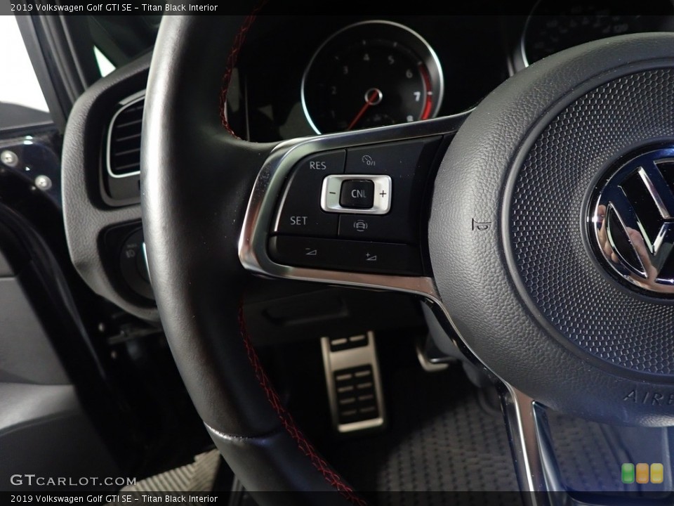 Titan Black Interior Steering Wheel for the 2019 Volkswagen Golf GTI SE #144333433
