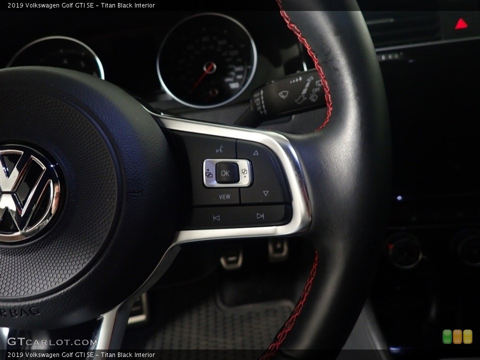 Titan Black Interior Steering Wheel for the 2019 Volkswagen Golf GTI SE #144333455