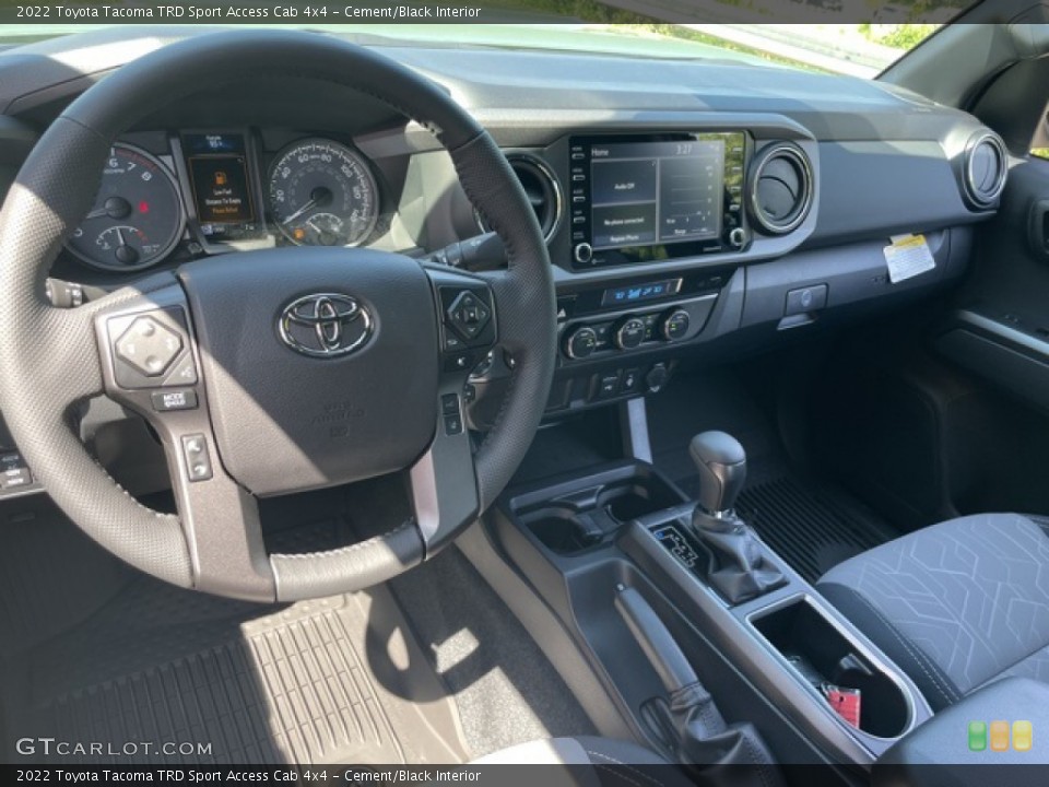 Cement/Black Interior Dashboard for the 2022 Toyota Tacoma TRD Sport Access Cab 4x4 #144334081