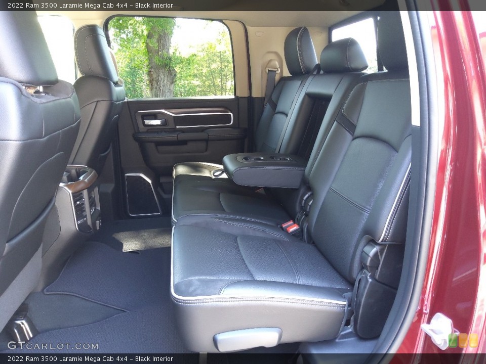 Black Interior Rear Seat for the 2022 Ram 3500 Laramie Mega Cab 4x4 #144336274