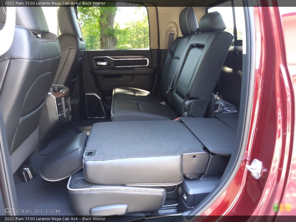 Black Interior Rear Seat for the 2022 Ram 3500 Laramie Mega Cab 4x4 #144336295