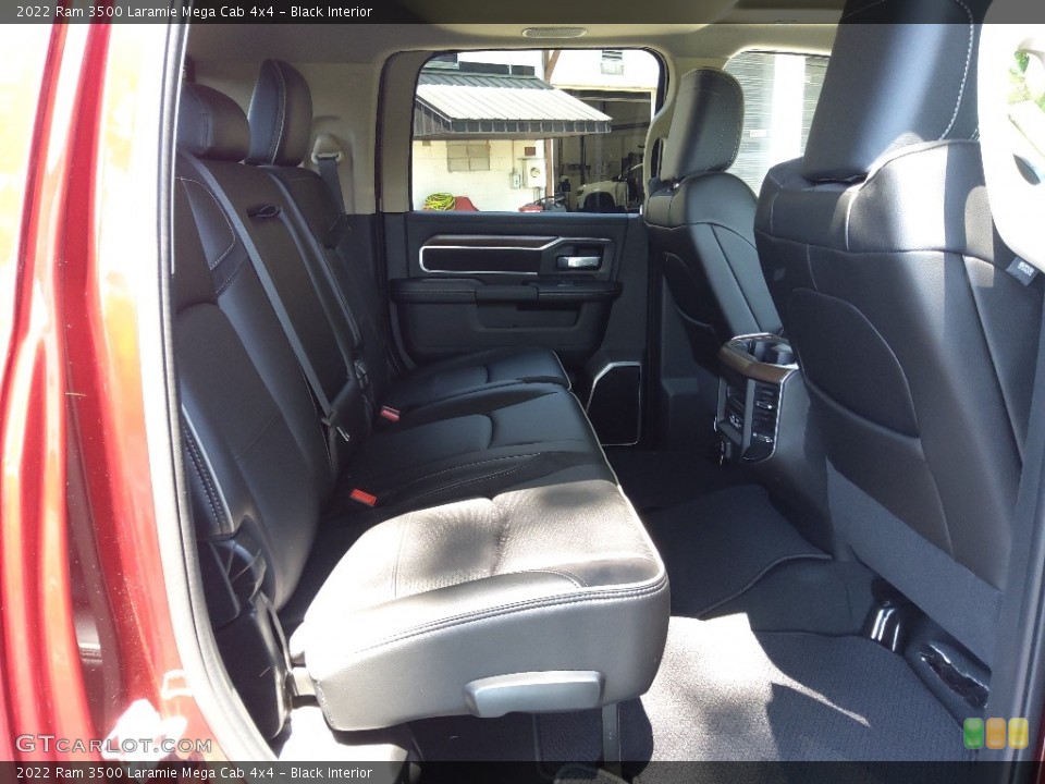 Black Interior Rear Seat for the 2022 Ram 3500 Laramie Mega Cab 4x4 #144336319