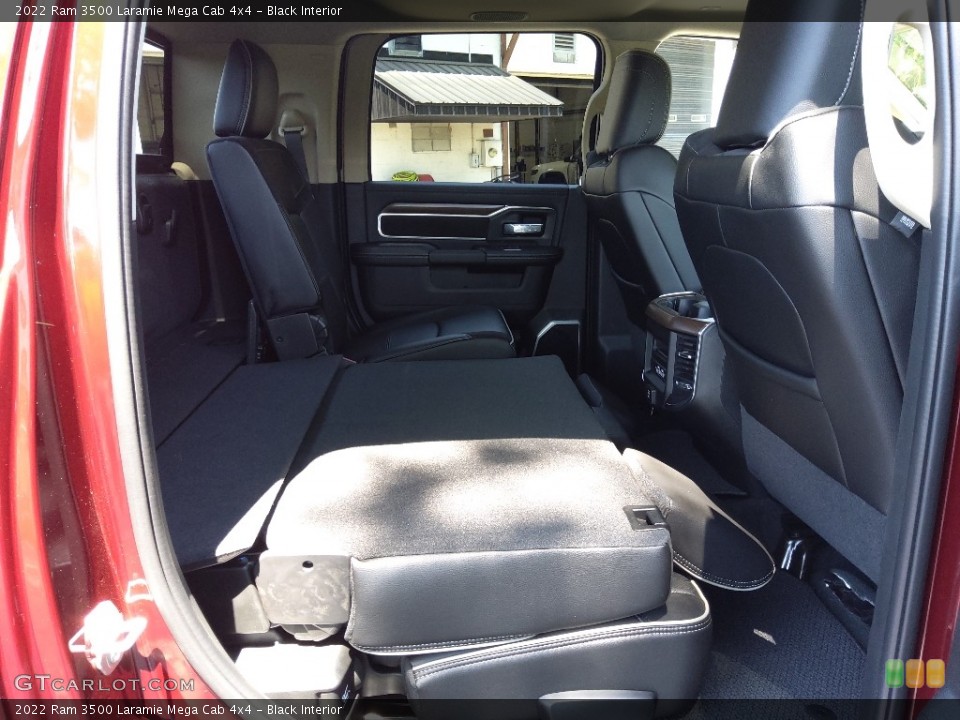 Black Interior Rear Seat for the 2022 Ram 3500 Laramie Mega Cab 4x4 #144336340