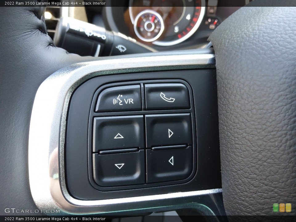 Black Interior Steering Wheel for the 2022 Ram 3500 Laramie Mega Cab 4x4 #144336415