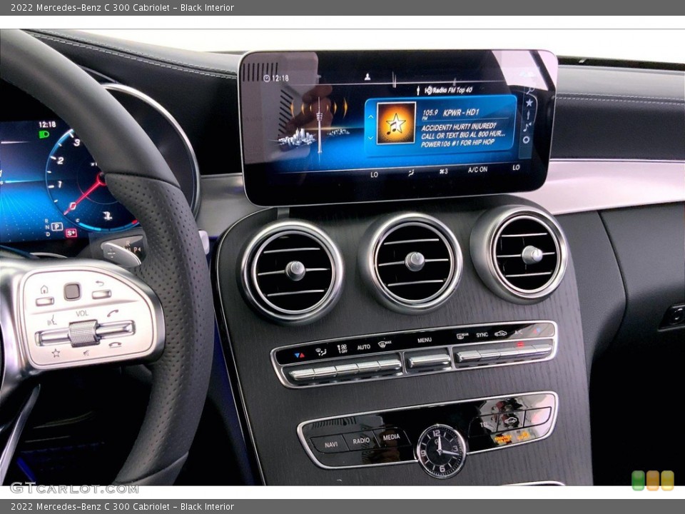 Black Interior Controls for the 2022 Mercedes-Benz C 300 Cabriolet #144337906