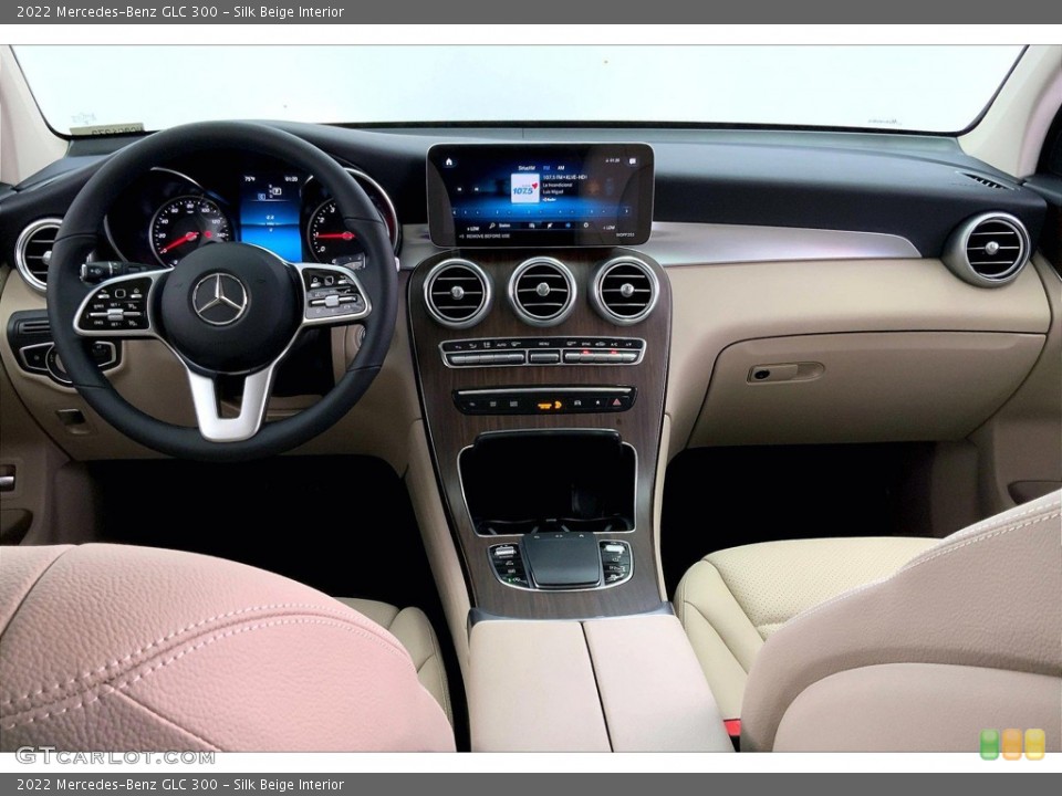 Silk Beige Interior Dashboard for the 2022 Mercedes-Benz GLC 300 #144338143