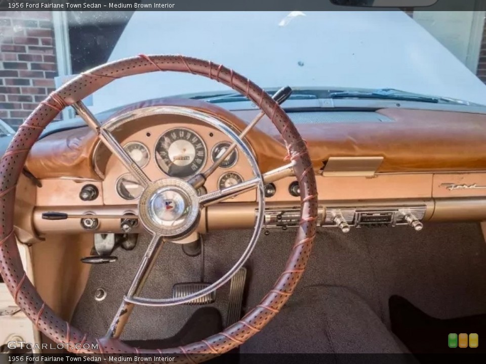 Medium Brown Interior Dashboard for the 1956 Ford Fairlane Town Sedan #144338752