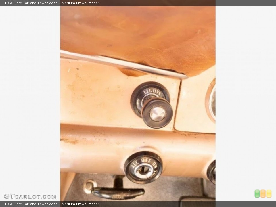 Medium Brown Interior Controls for the 1956 Ford Fairlane Town Sedan #144338896