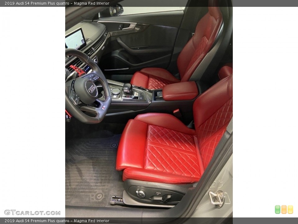 Magma Red Interior Front Seat for the 2019 Audi S4 Premium Plus quattro #144340090