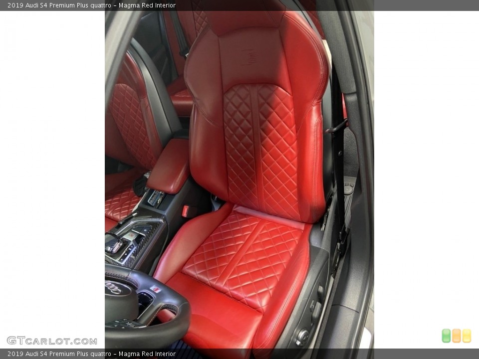 Magma Red Interior Front Seat for the 2019 Audi S4 Premium Plus quattro #144340105