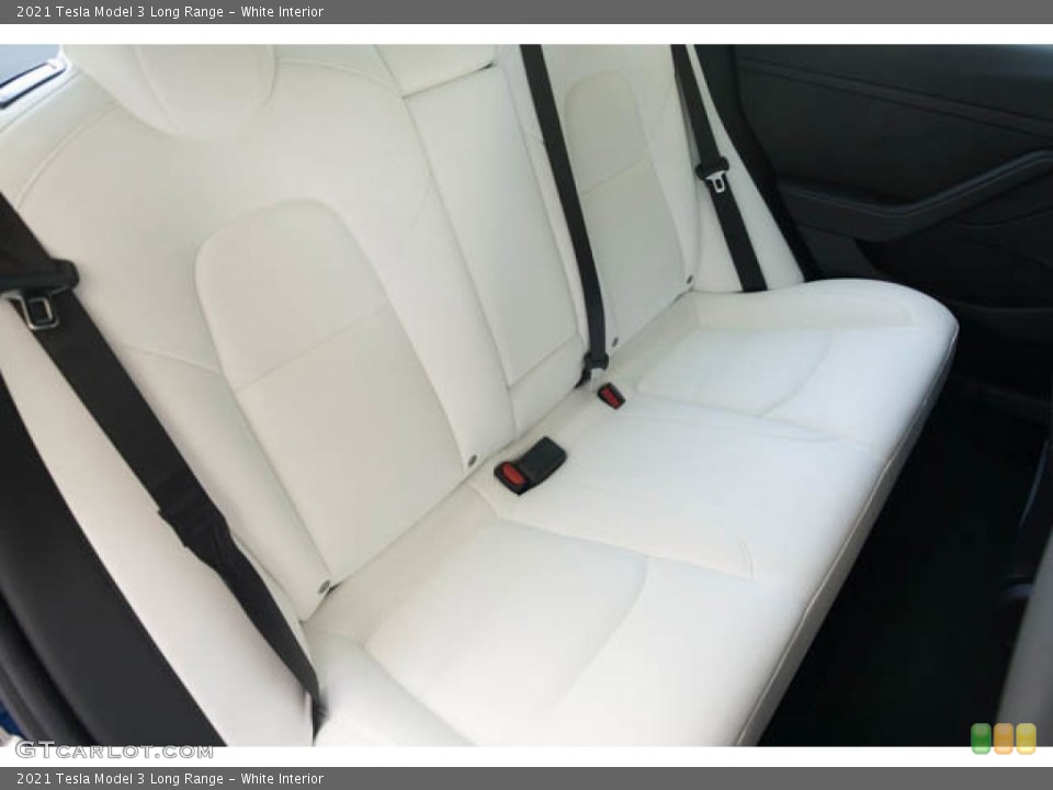 White Interior Rear Seat for the 2021 Tesla Model 3 Long Range #144340343