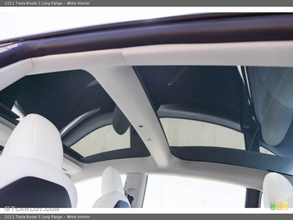 White Interior Sunroof for the 2021 Tesla Model 3 Long Range #144340414