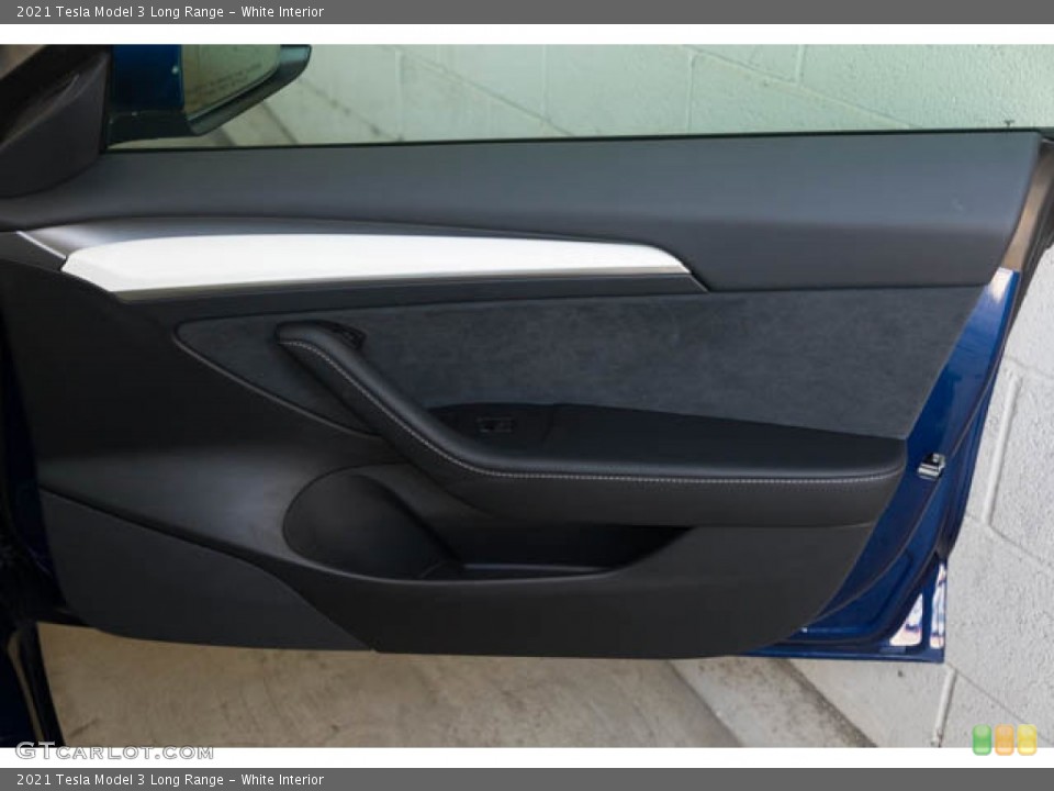 White Interior Door Panel for the 2021 Tesla Model 3 Long Range #144340477