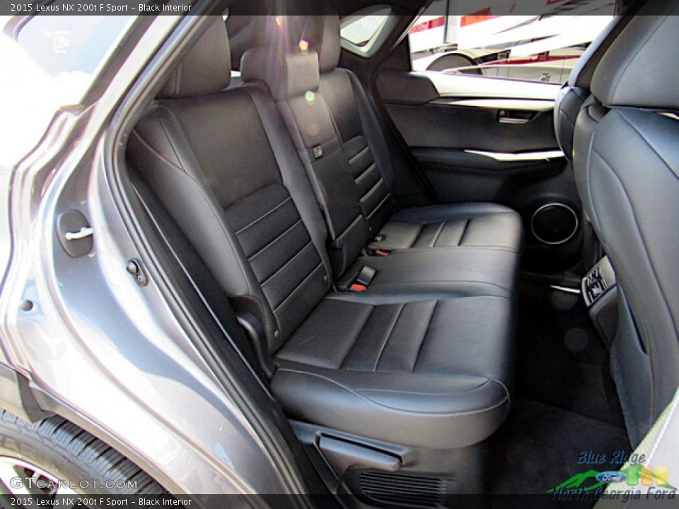 Black Interior Rear Seat for the 2015 Lexus NX 200t F Sport #144341005