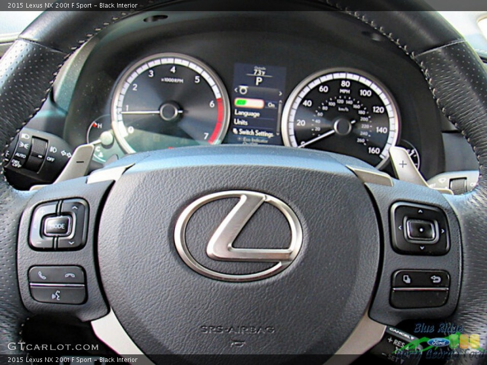 Black Interior Steering Wheel for the 2015 Lexus NX 200t F Sport #144341080