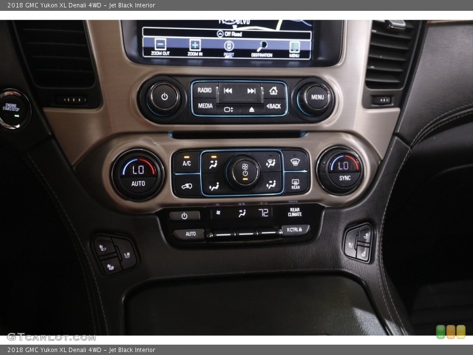 Jet Black Interior Controls for the 2018 GMC Yukon XL Denali 4WD #144341428