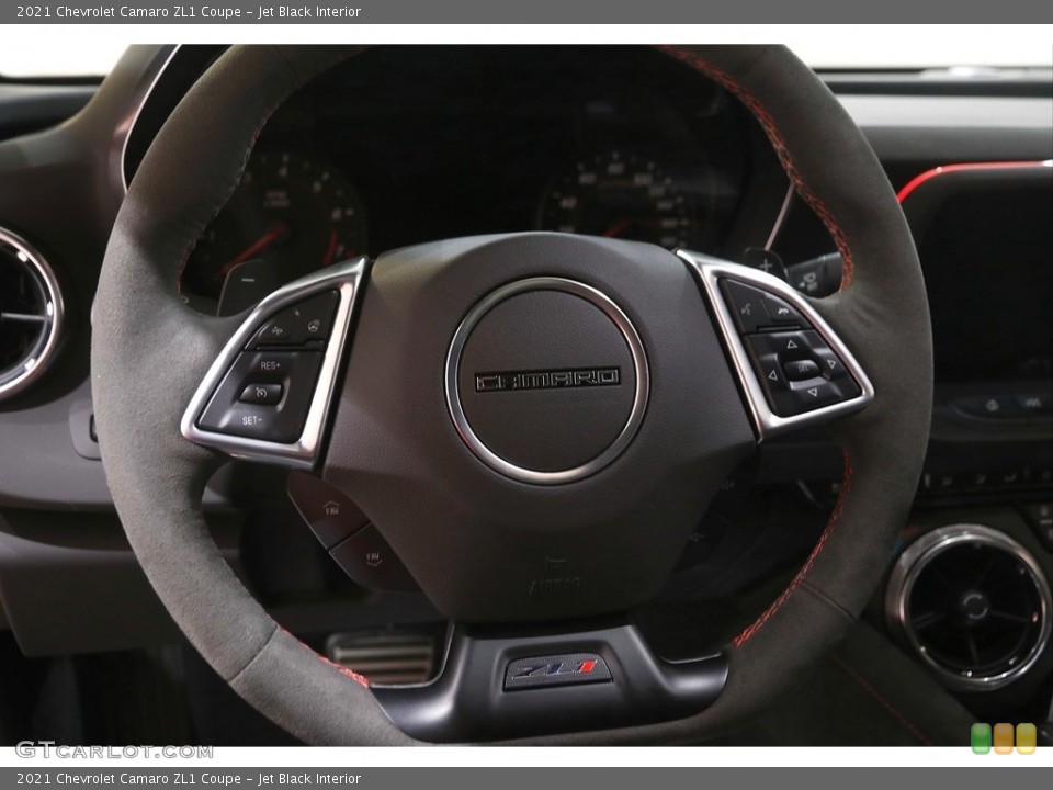Jet Black Interior Steering Wheel for the 2021 Chevrolet Camaro ZL1 Coupe #144341680