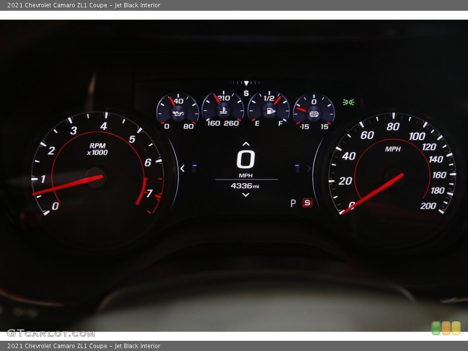 Jet Black Interior Gauges for the 2021 Chevrolet Camaro ZL1 Coupe #144341692