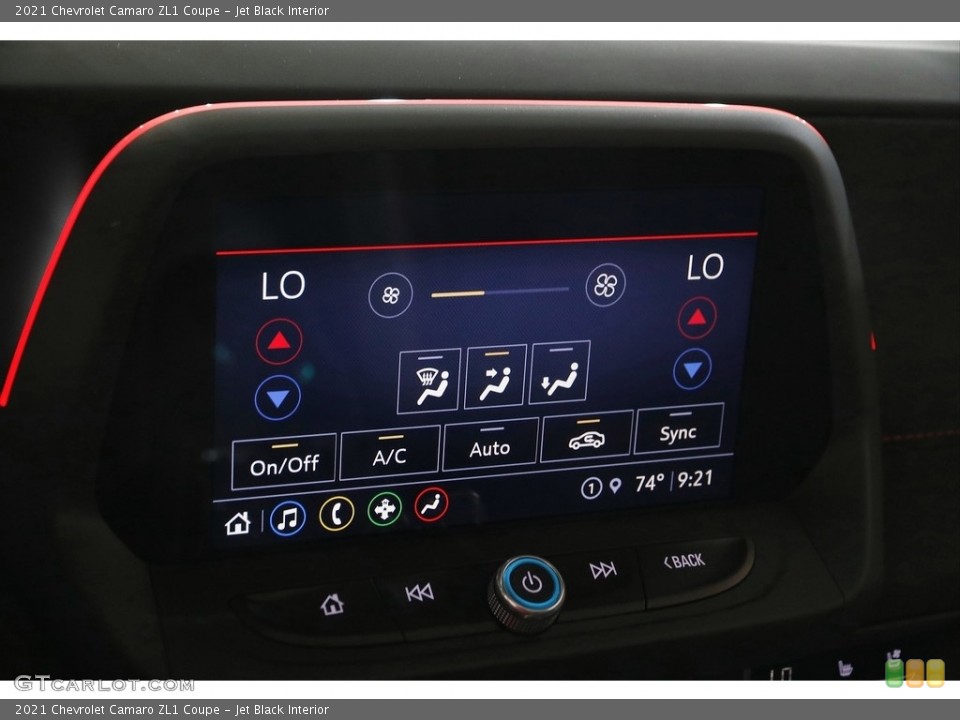 Jet Black Interior Controls for the 2021 Chevrolet Camaro ZL1 Coupe #144341731