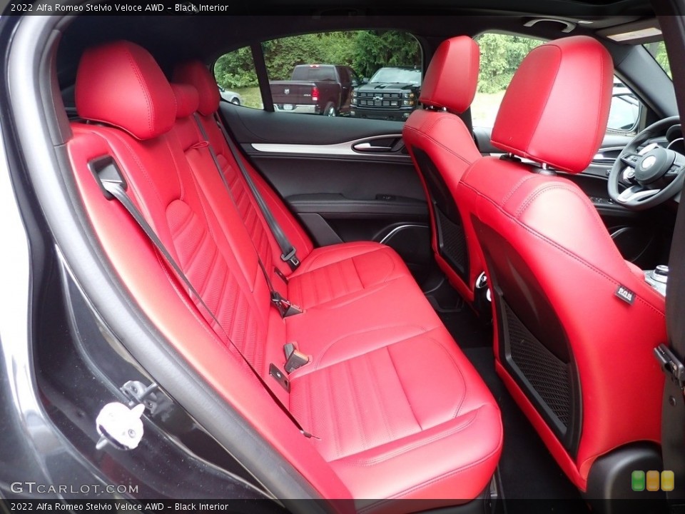 Black Interior Rear Seat for the 2022 Alfa Romeo Stelvio Veloce AWD #144341791