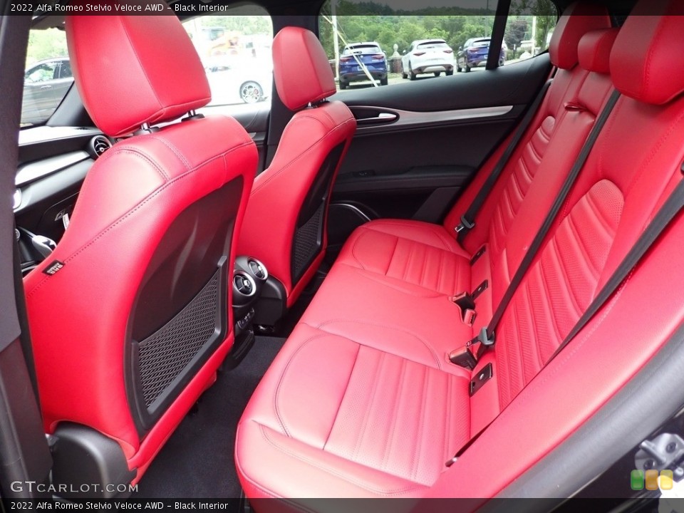 Black Interior Rear Seat for the 2022 Alfa Romeo Stelvio Veloce AWD #144341815