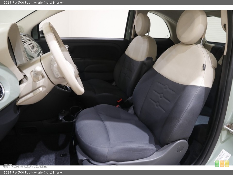 Avorio (Ivory) 2015 Fiat 500 Interiors