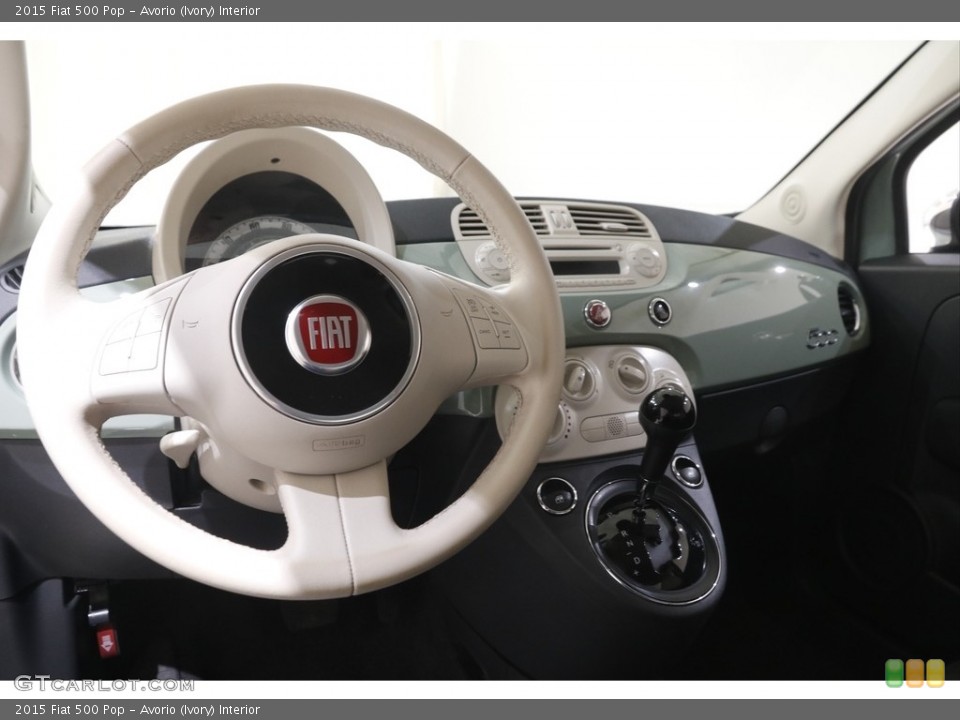 Avorio (Ivory) Interior Steering Wheel for the 2015 Fiat 500 Pop #144345022