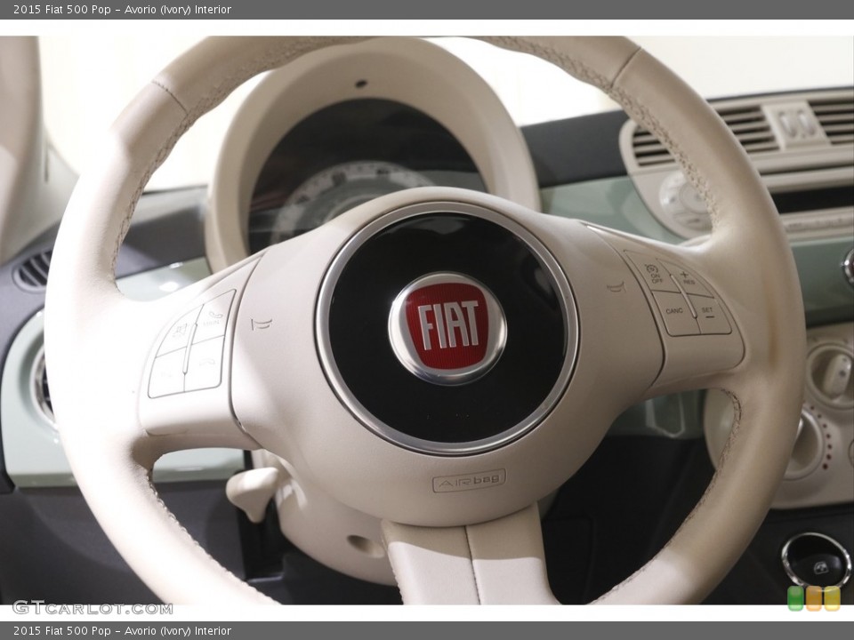 Avorio (Ivory) Interior Steering Wheel for the 2015 Fiat 500 Pop #144345037