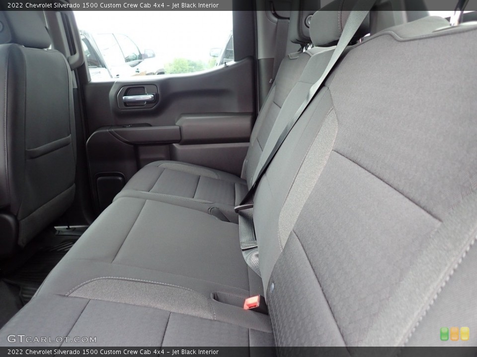 Jet Black Interior Rear Seat for the 2022 Chevrolet Silverado 1500 Custom Crew Cab 4x4 #144345328