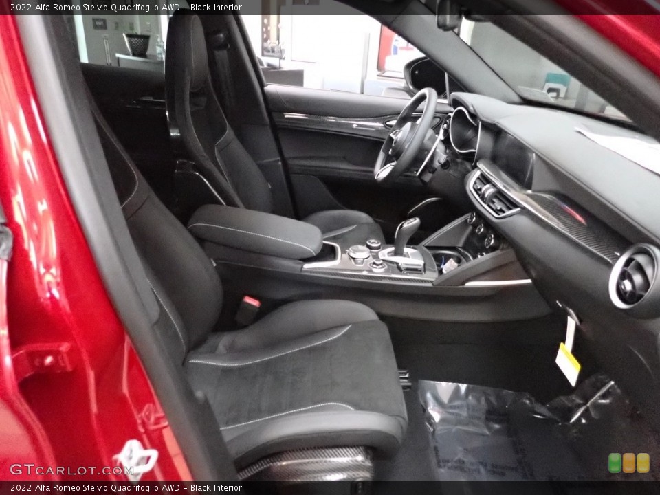 Black Interior Front Seat for the 2022 Alfa Romeo Stelvio Quadrifoglio AWD #144345373