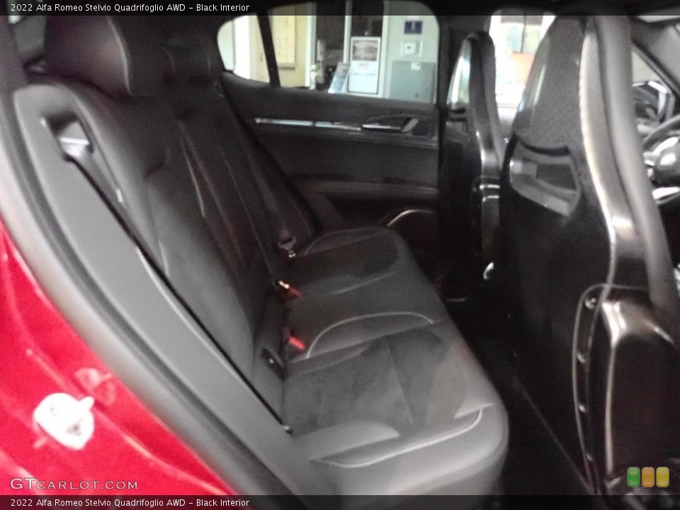 Black Interior Rear Seat for the 2022 Alfa Romeo Stelvio Quadrifoglio AWD #144345394