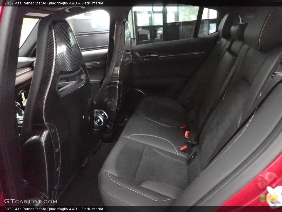 Black Interior Rear Seat for the 2022 Alfa Romeo Stelvio Quadrifoglio AWD #144345448