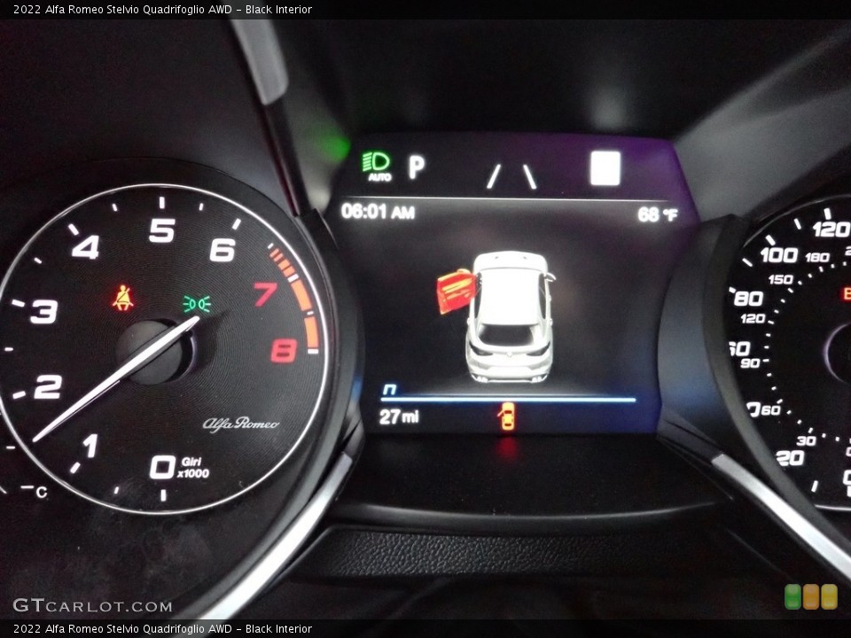 Black Interior Gauges for the 2022 Alfa Romeo Stelvio Quadrifoglio AWD #144345526
