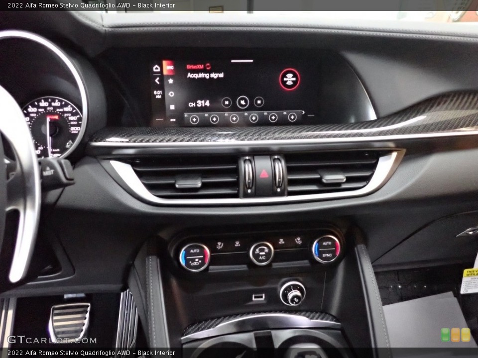 Black Interior Controls for the 2022 Alfa Romeo Stelvio Quadrifoglio AWD #144345550