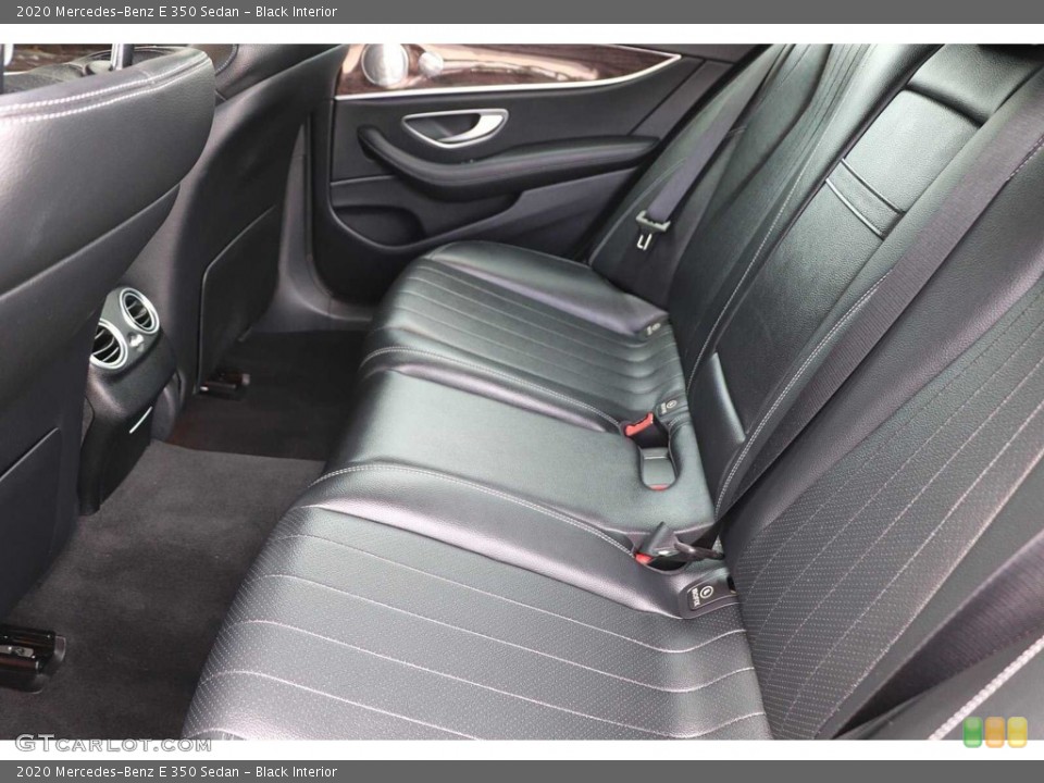Black Interior Rear Seat for the 2020 Mercedes-Benz E 350 Sedan #144348463