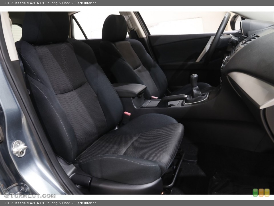 Black Interior Front Seat for the 2012 Mazda MAZDA3 s Touring 5 Door #144349696