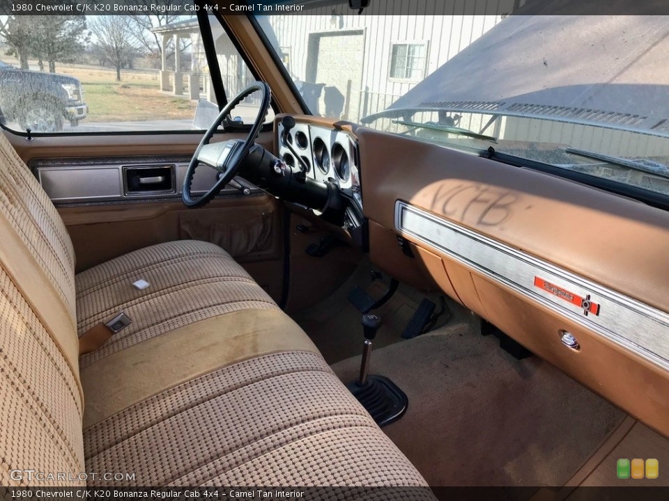 Camel Tan Interior Front Seat for the 1980 Chevrolet C/K K20 Bonanza Regular Cab 4x4 #144351342