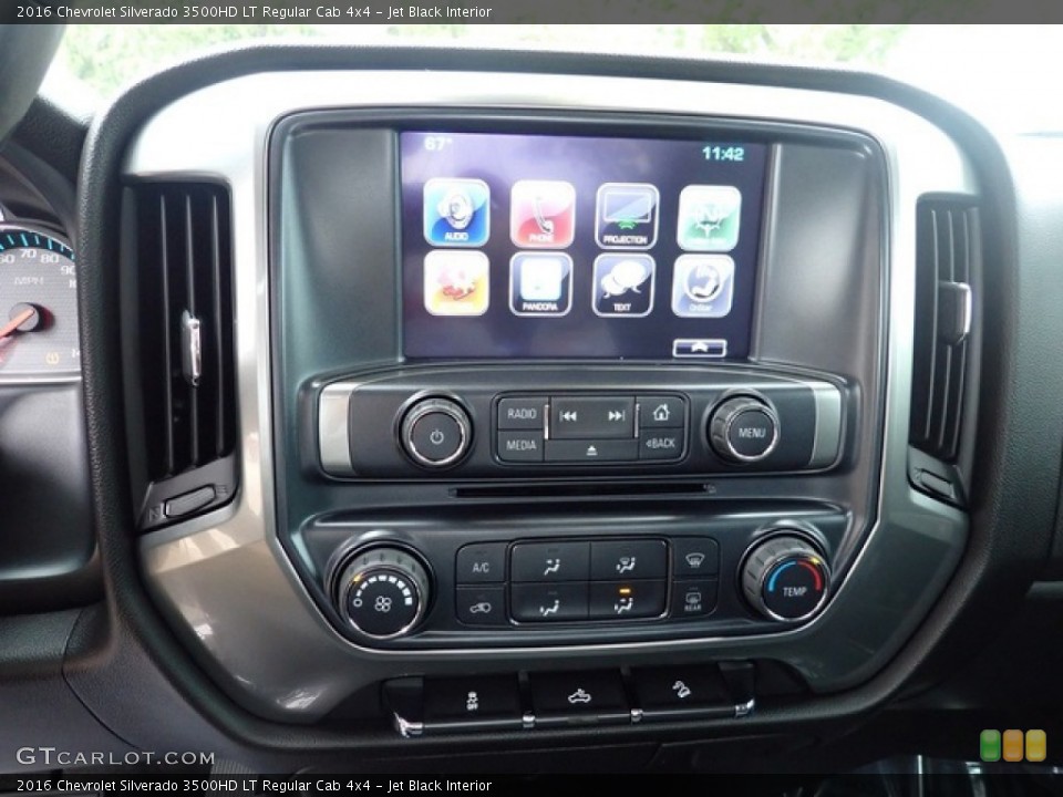 Jet Black Interior Controls for the 2016 Chevrolet Silverado 3500HD LT Regular Cab 4x4 #144351383