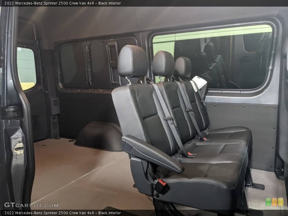 Black Interior Rear Seat for the 2022 Mercedes-Benz Sprinter 2500 Crew Van 4x4 #144351605