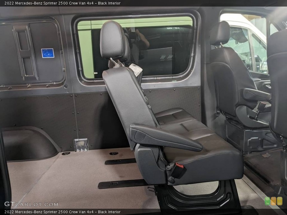 Black Interior Rear Seat for the 2022 Mercedes-Benz Sprinter 2500 Crew Van 4x4 #144351641