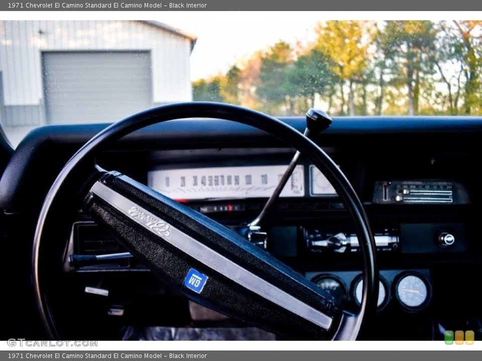 Black Interior Dashboard for the 1971 Chevrolet El Camino  #144352061