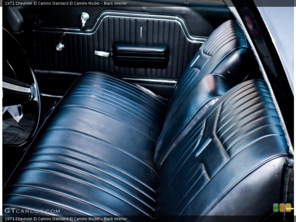 Black 1971 Chevrolet El Camino Interiors