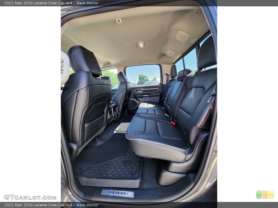 Black Interior Rear Seat for the 2022 Ram 1500 Laramie Crew Cab 4x4 #144352154