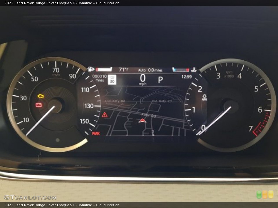 Cloud Interior Gauges for the 2023 Land Rover Range Rover Evoque S R-Dynamic #144352352