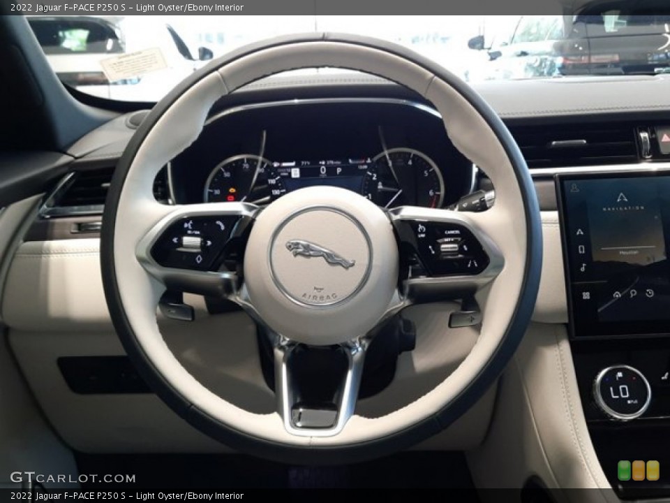Light Oyster/Ebony Interior Steering Wheel for the 2022 Jaguar F-PACE P250 S #144352457