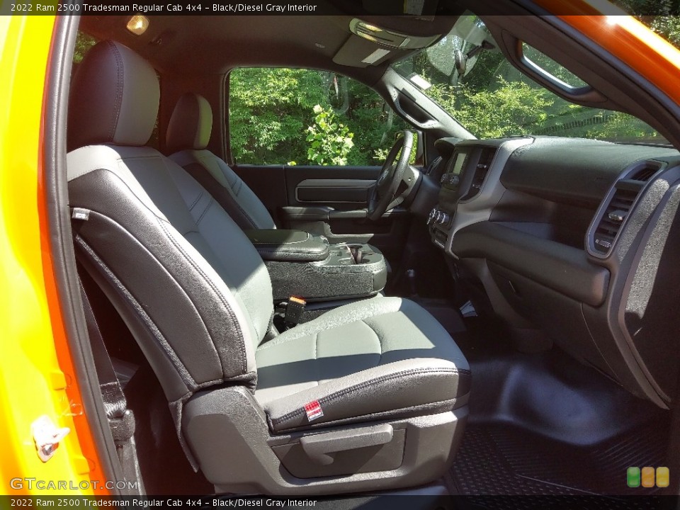 Black/Diesel Gray Interior Front Seat for the 2022 Ram 2500 Tradesman Regular Cab 4x4 #144352622