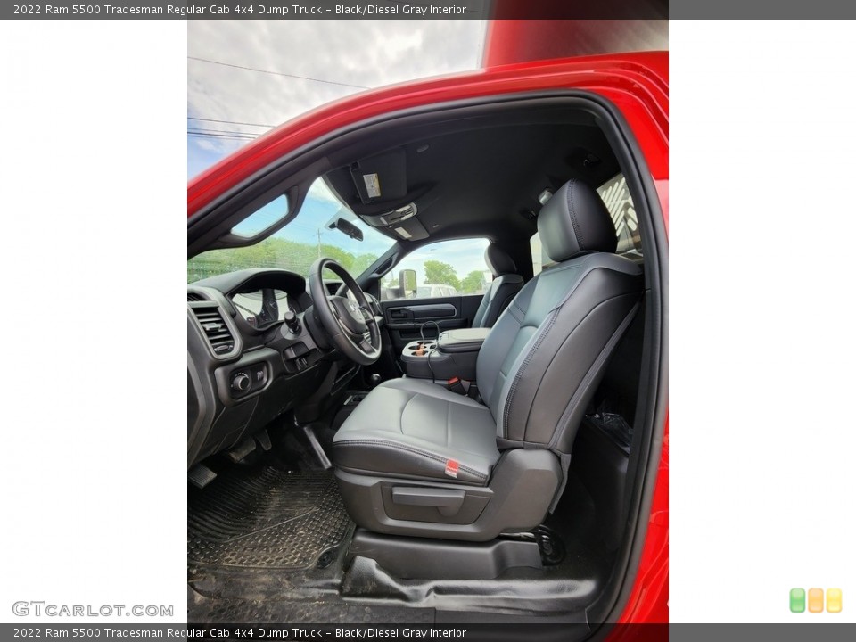 Black/Diesel Gray Interior Front Seat for the 2022 Ram 5500 Tradesman Regular Cab 4x4 Dump Truck #144352745