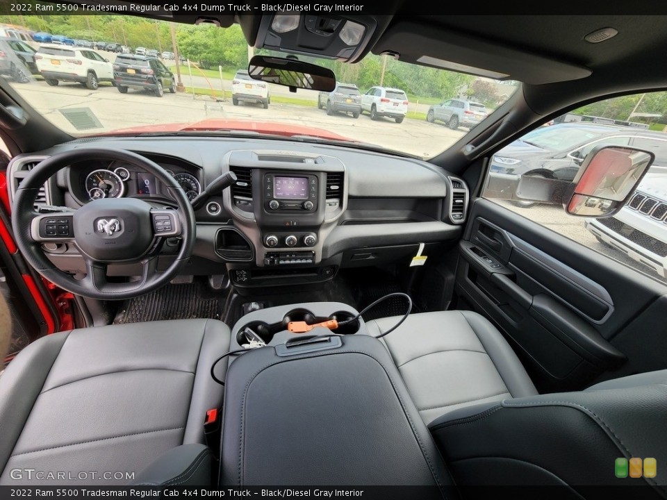 Black/Diesel Gray Interior Photo for the 2022 Ram 5500 Tradesman Regular Cab 4x4 Dump Truck #144352748